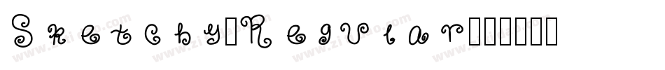 Sketchy-Regular字体转换