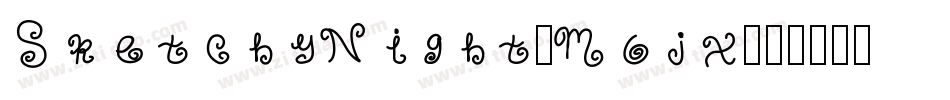 SketchyNight-M6jx字体转换