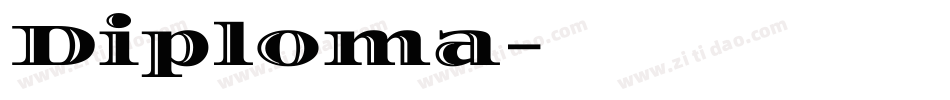 Diploma字体转换