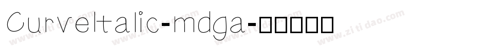 CurveItalic-mdga字体转换