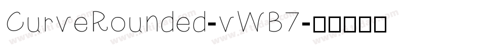 CurveRounded-vWB7字体转换