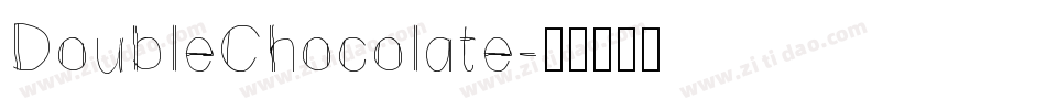DoubleChocolate字体转换