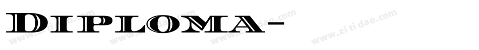 Diploma字体转换