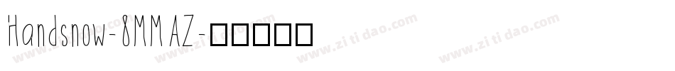 Handsnow-8MMAZ字体转换