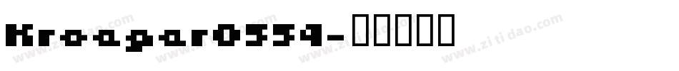 Kroeger0554字体转换