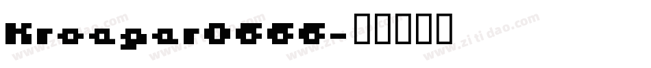 Kroeger0666字体转换