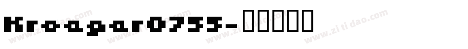 Kroeger0755字体转换