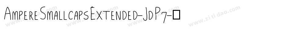 AmpereSmallcapsExtended-JdP7字体转换
