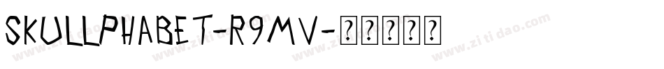 Skullphabet-R9mv字体转换