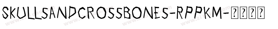 Skullsandcrossbones-RppKM字体转换