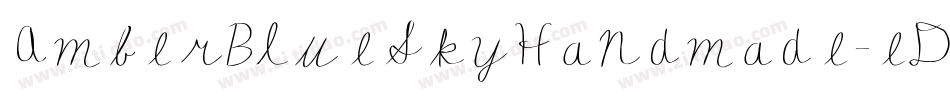 AmberBlueSkyHandmade-eDlg字体转换