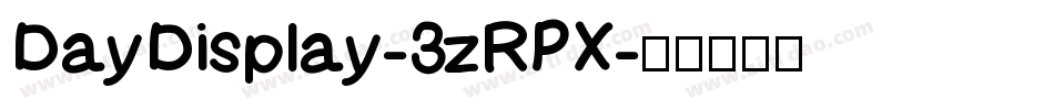 DayDisplay-3zRPX字体转换
