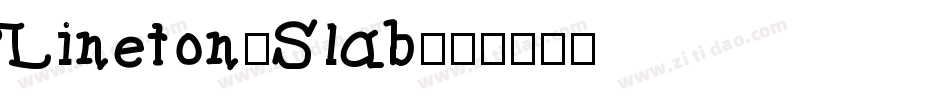 Lineton-Slab字体转换