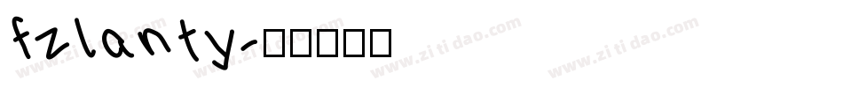 fzlanty字体转换