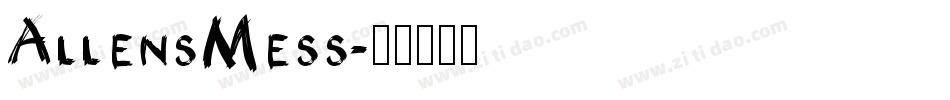AllensMess字体转换