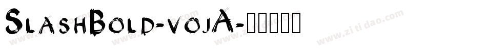 SlashBold-vojA字体转换