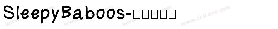 SleepyBaboos字体转换