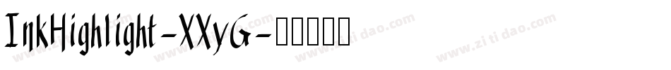 InkHighlight-XXyG字体转换
