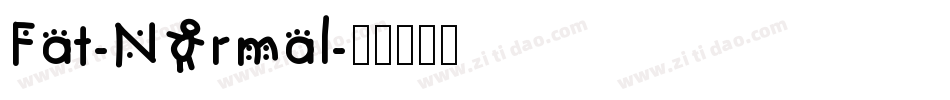 Fat-Normal字体转换