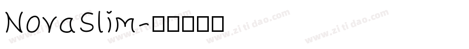 NovaSlim字体转换