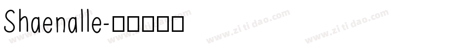 Shaenalle字体转换