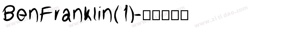 BenFranklin(1)字体转换
