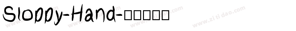 Sloppy-Hand字体转换