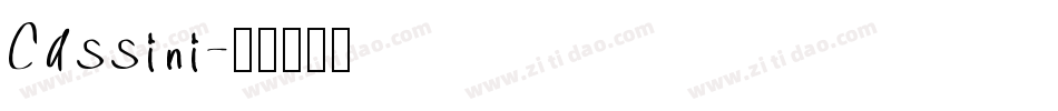 Cassini字体转换