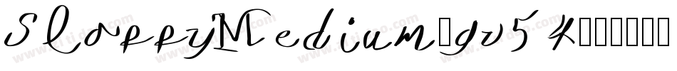 SloppyMedium-gv54字体转换