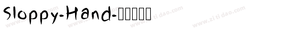 Sloppy-Hand字体转换