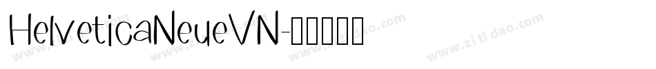 HelveticaNeueVN字体转换