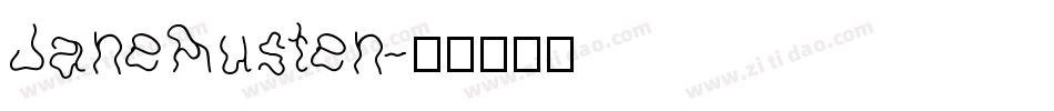 JaneAusten字体转换