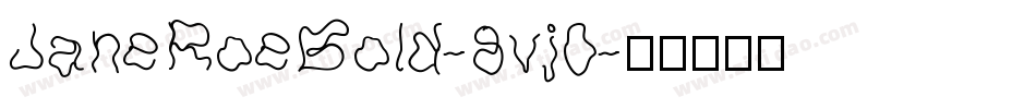 JaneRoeBold-8vj0字体转换