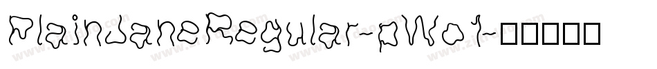 PlainJaneRegular-pWo1字体转换