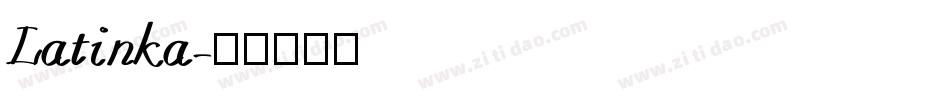 Latinka字体转换