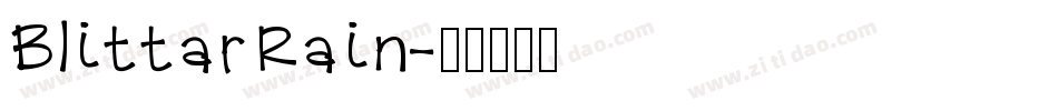 BlittarRain字体转换