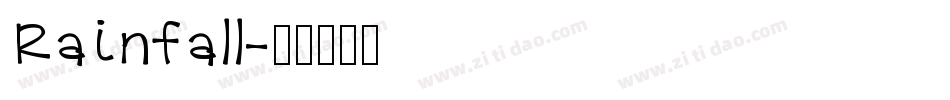 Rainfall字体转换