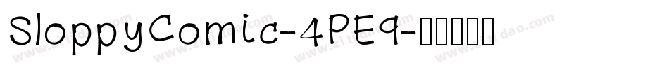 SloppyComic-4PE9字体转换