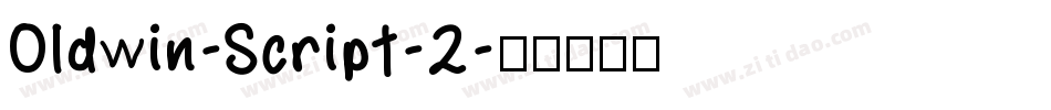 Oldwin-Script-2字体转换
