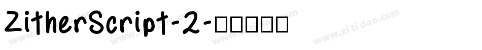 ZitherScript-2字体转换