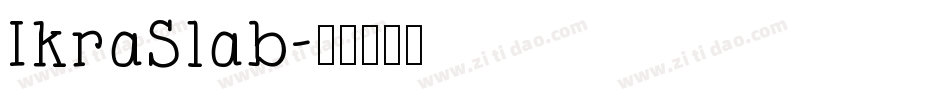 IkraSlab字体转换