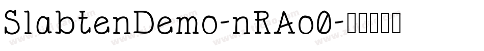 SlabtenDemo-nRAo0字体转换