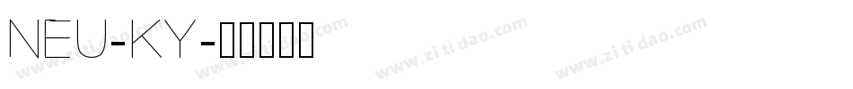NEU-KY字体转换