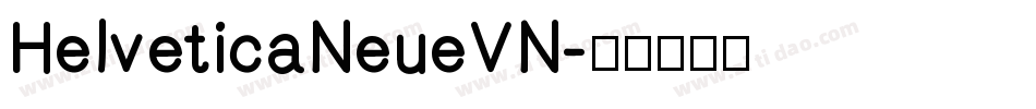 HelveticaNeueVN字体转换
