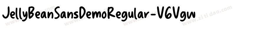 JellyBeanSansDemoRegular-VGVgw字体转换