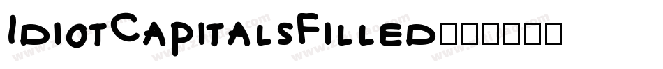 IdiotCapitalsFilled字体转换
