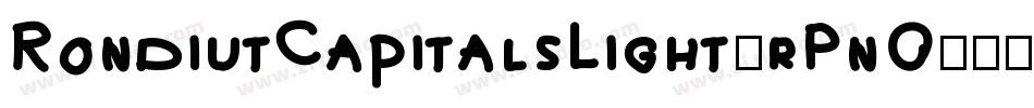RondiutCapitalsLight-rPnO字体转换