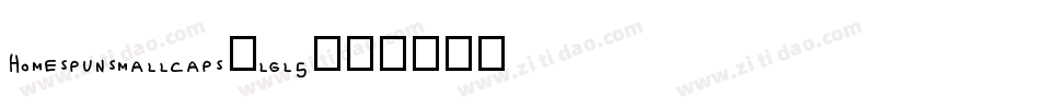 HomespunSmallCaps-lgL5字体转换