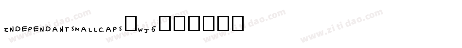 IndependantSmallCaps-wj6字体转换