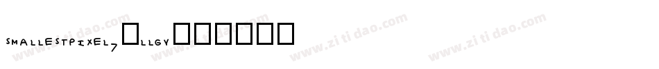 SmallestPixel7-llGV字体转换